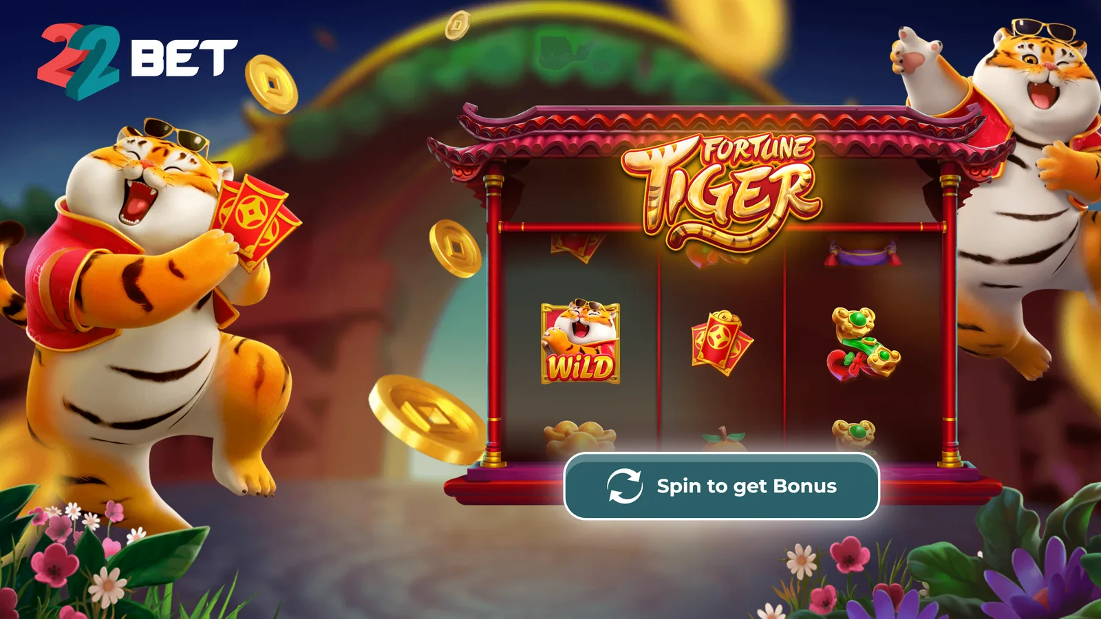 22Bet: a referência das plataformas chinesas com odds afiadas 22Bet página inicial com Fortune Tiger e roda Spin to get Bonus — melhor casa de aposta chinesa no Brasil em 2026.